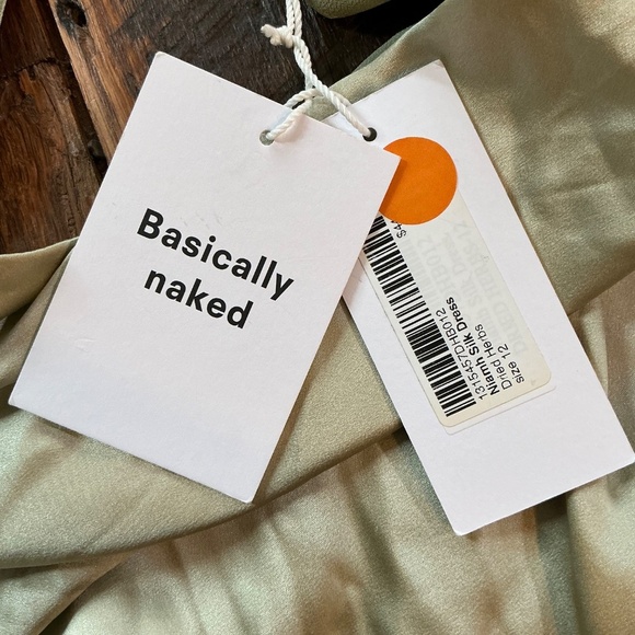 Reformation Niamh Silk Maxi Dress Green 12 NWT - Picture 6 of 12